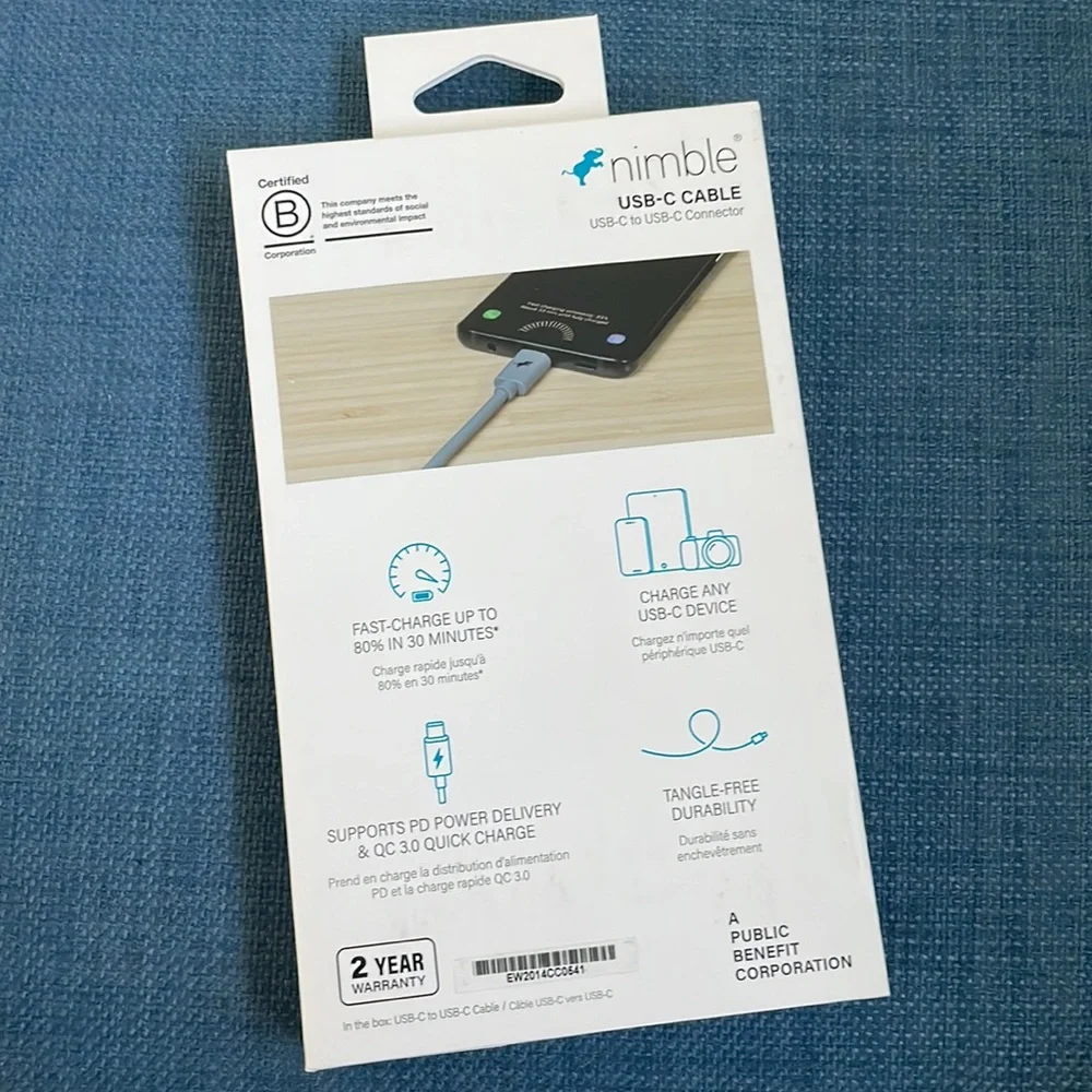 COPY - Usb-c & Usb-c 3.3 foot fast charging cord / cable